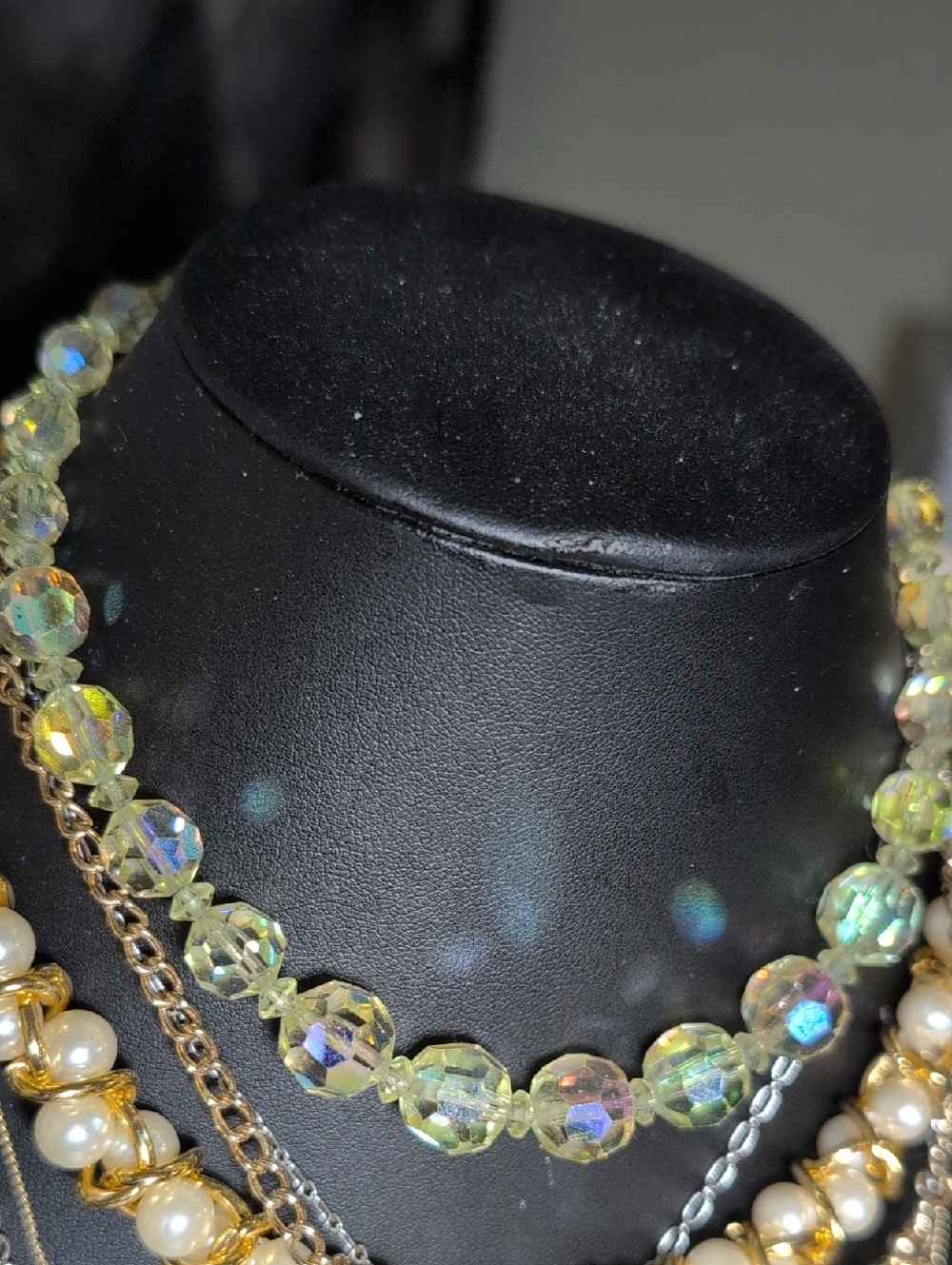 RARE YELLOW AB necklace